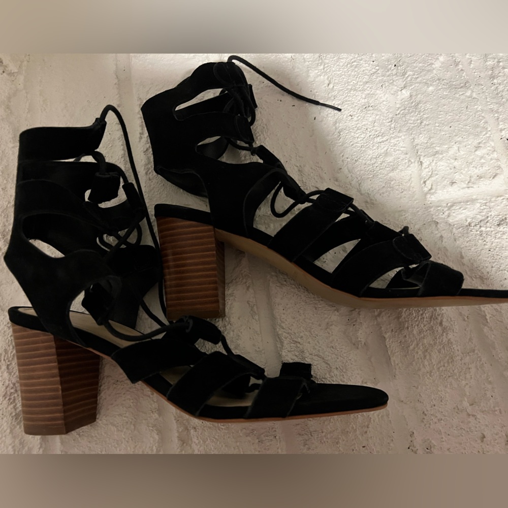 Genuine suede leather Mark Fisher hills size 8